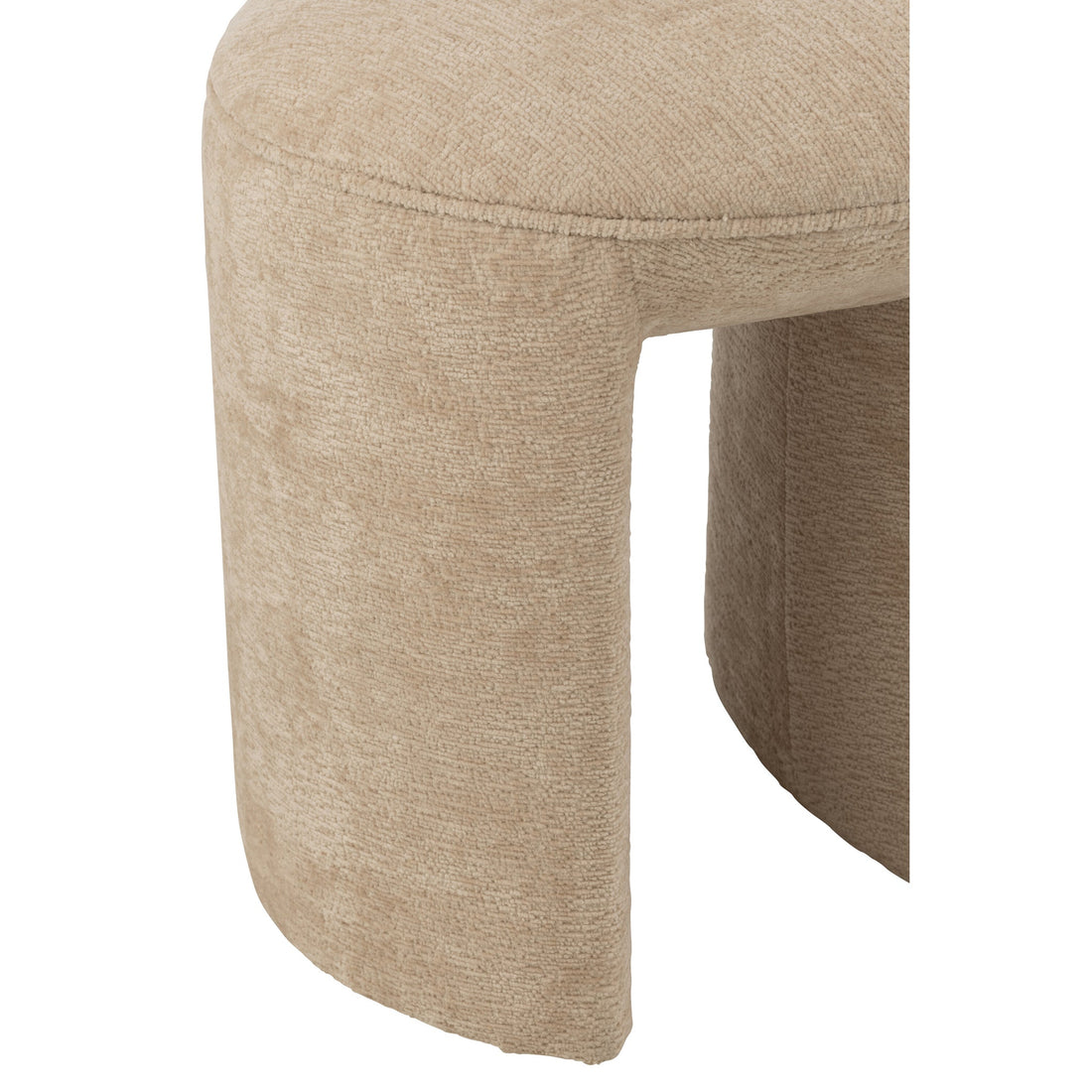 Tabouret Rond Textile Beige J-Line