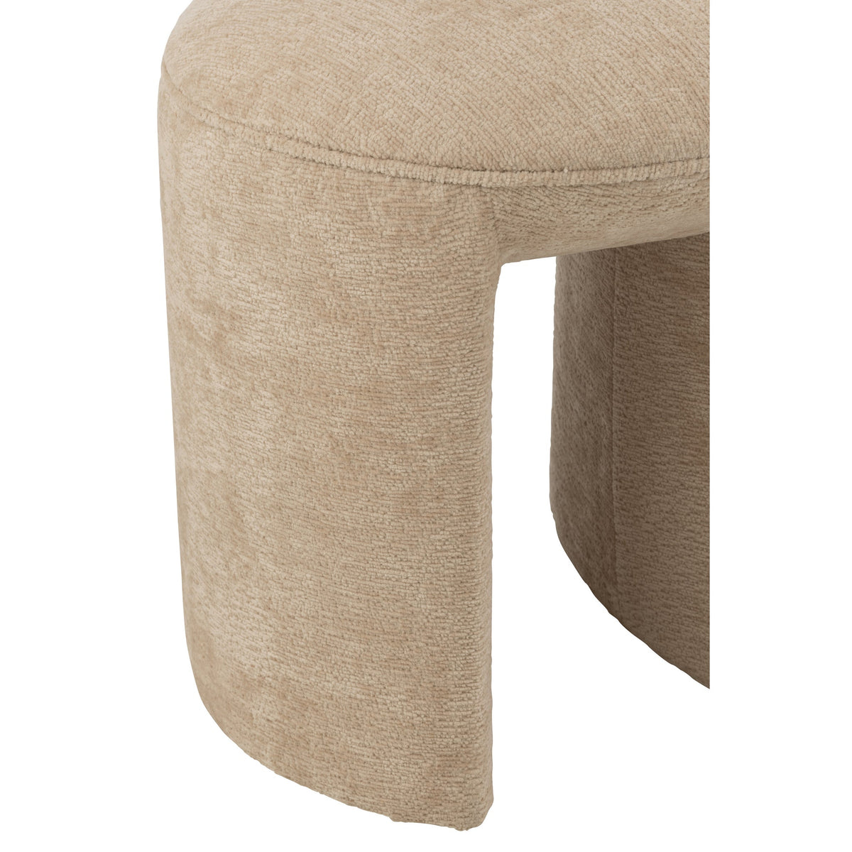 Tabouret Rond Textile Beige J-Line