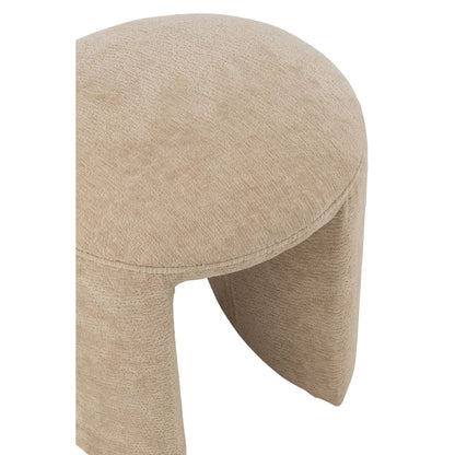 Tabouret Rond Textile Beige J-Line