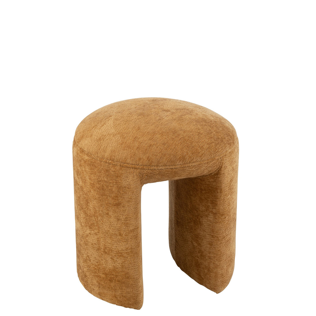 Tabouret Rond Textile Ocre J-Line