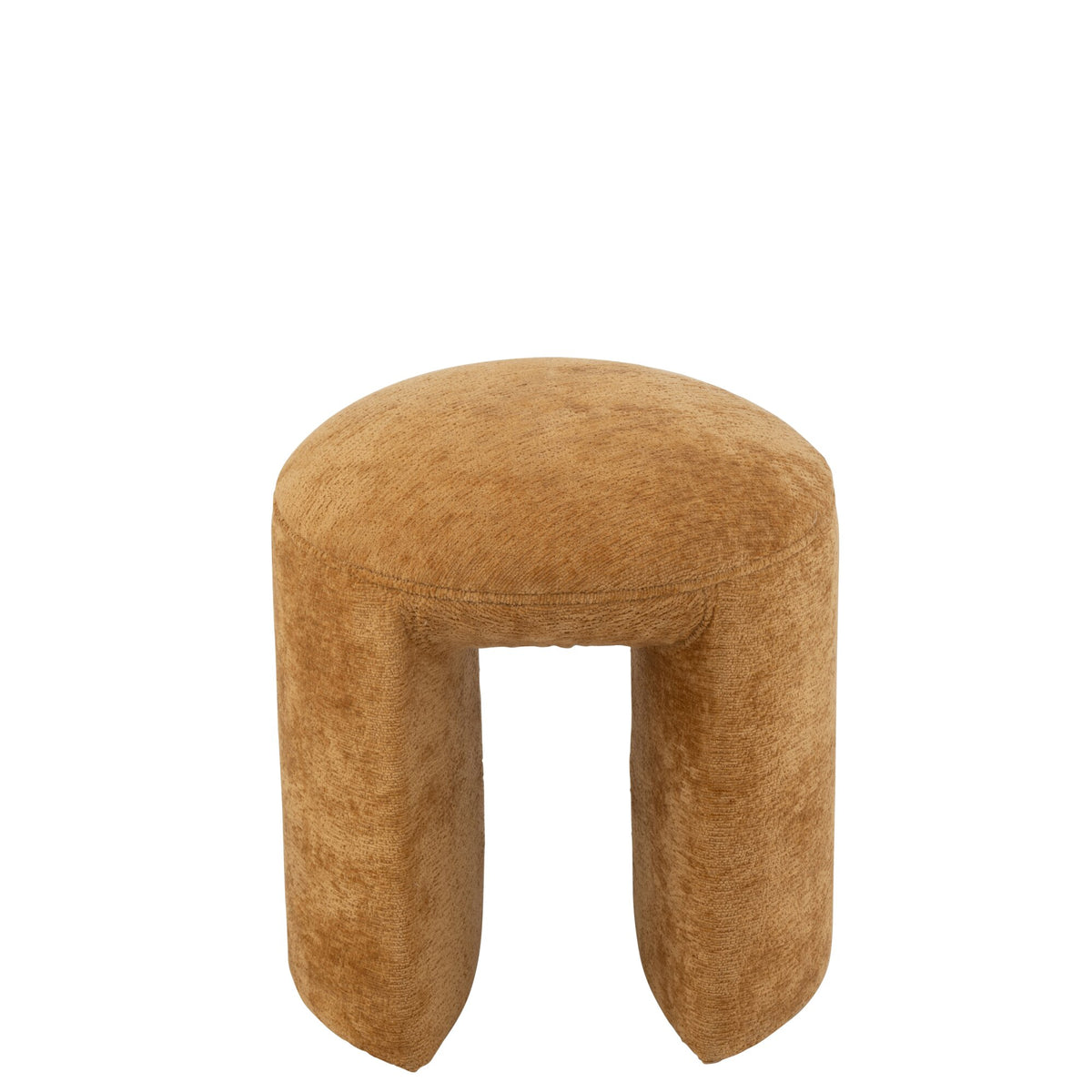 Tabouret Rond Textile Ocre J-Line