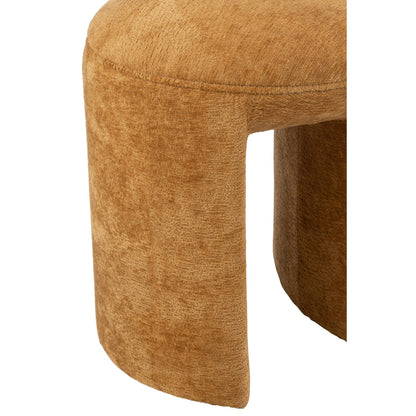 Tabouret Rond Textile Ocre J-Line