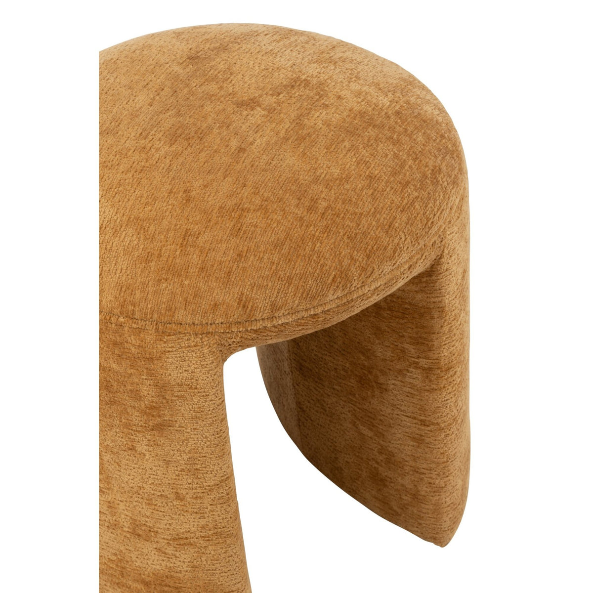 Tabouret Rond Textile Ocre J-Line