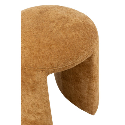 Tabouret Rond Textile Ocre J-Line