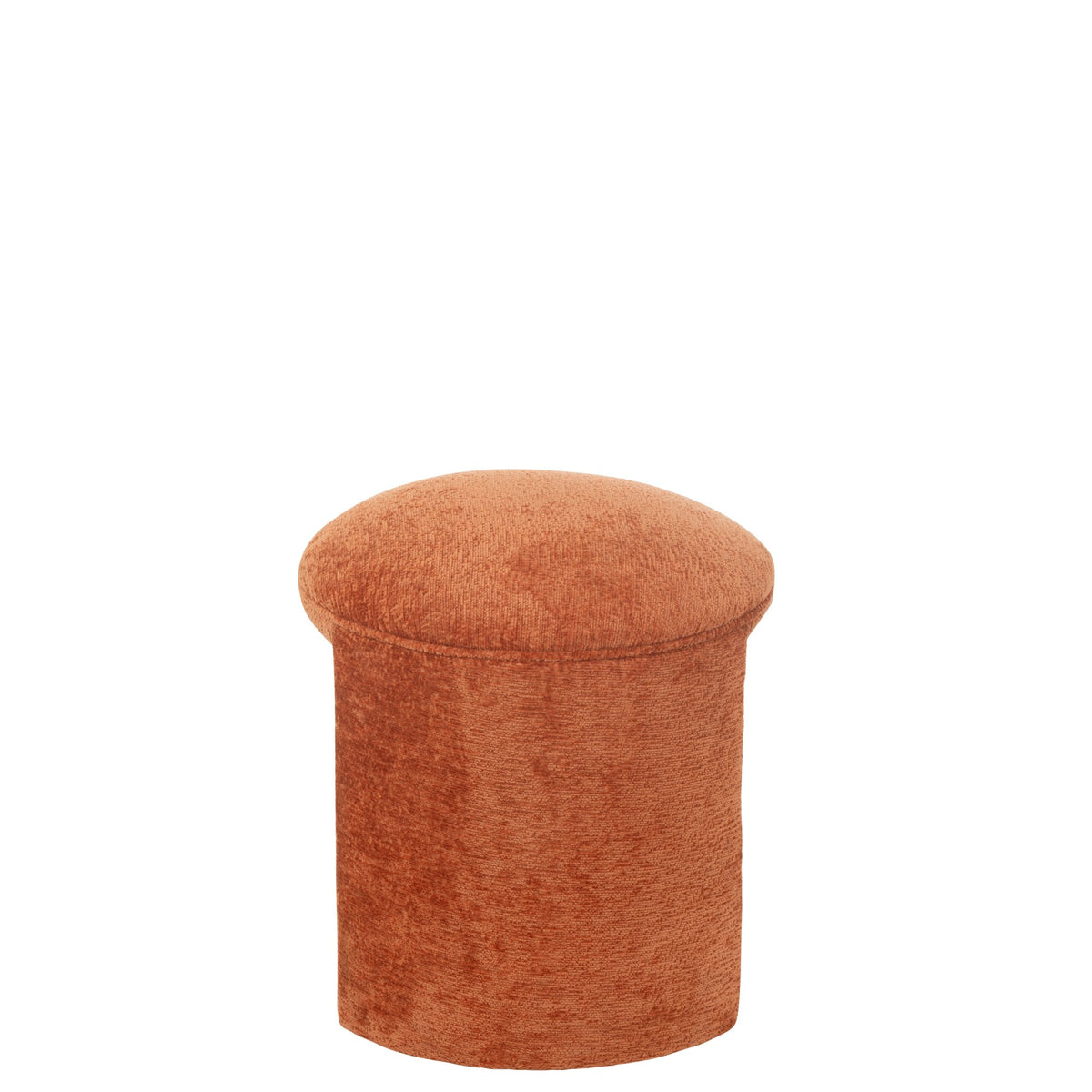 Tabouret Rond Textile Orange Rouille J-Line