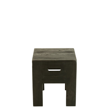 Tabouret Will Bois de pin Noir J-Line