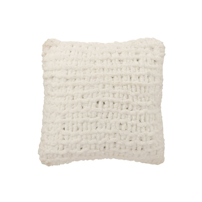 Coussin Chiné Polyester Blanc/Rouge Noël J-Line