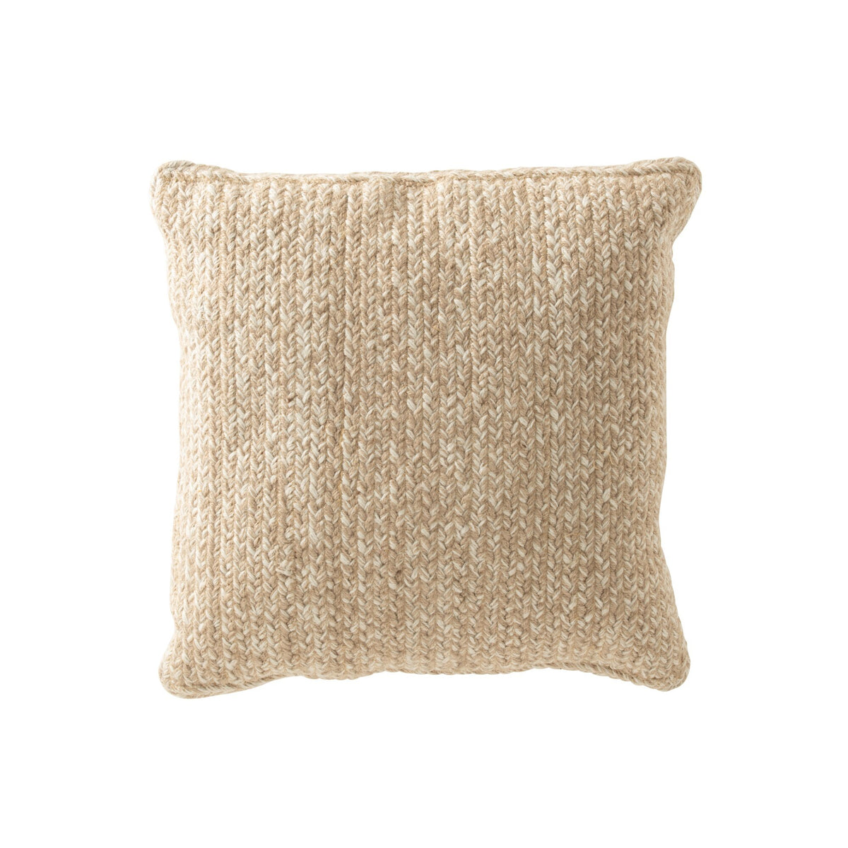 Coussin Miami Outdoor Polyester Naturel/Blanc