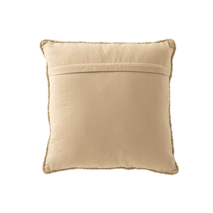 Coussin Miami Outdoor Polyester Naturel/Blanc