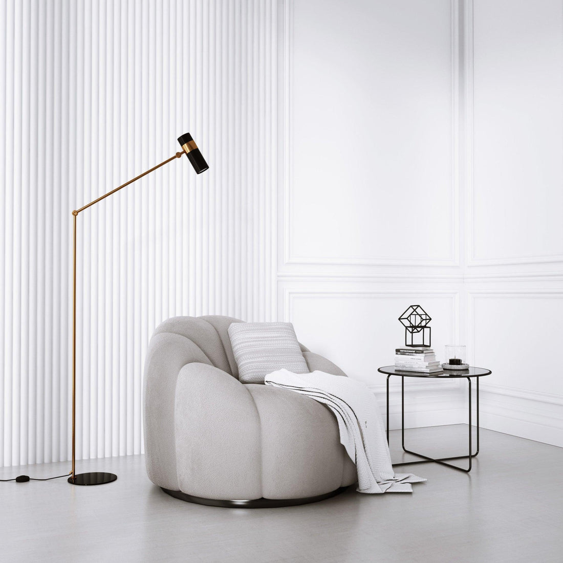 Lamelio 3D wandpaneel - Infinity Luna - Lamelio - Lamelio - livinglovely.nl