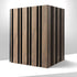 Lamelio Houtlook Wandpaneel - Milo Walnoot - Lamelio - Lamelio - livinglovely.nl