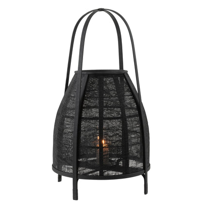 Abat-jour en bambou noir large J-Line