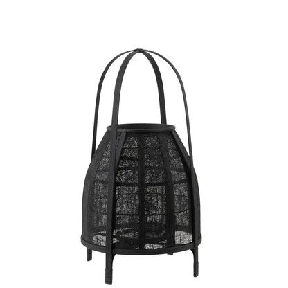 Abat-jour en bambou noir moyen J-Line