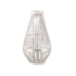 Lantaarn Lysia 25.0 x 25.0 x 48.0 cm - Glas - Wit PTMD - Lantaarn - PTMD - livinglovely.nl