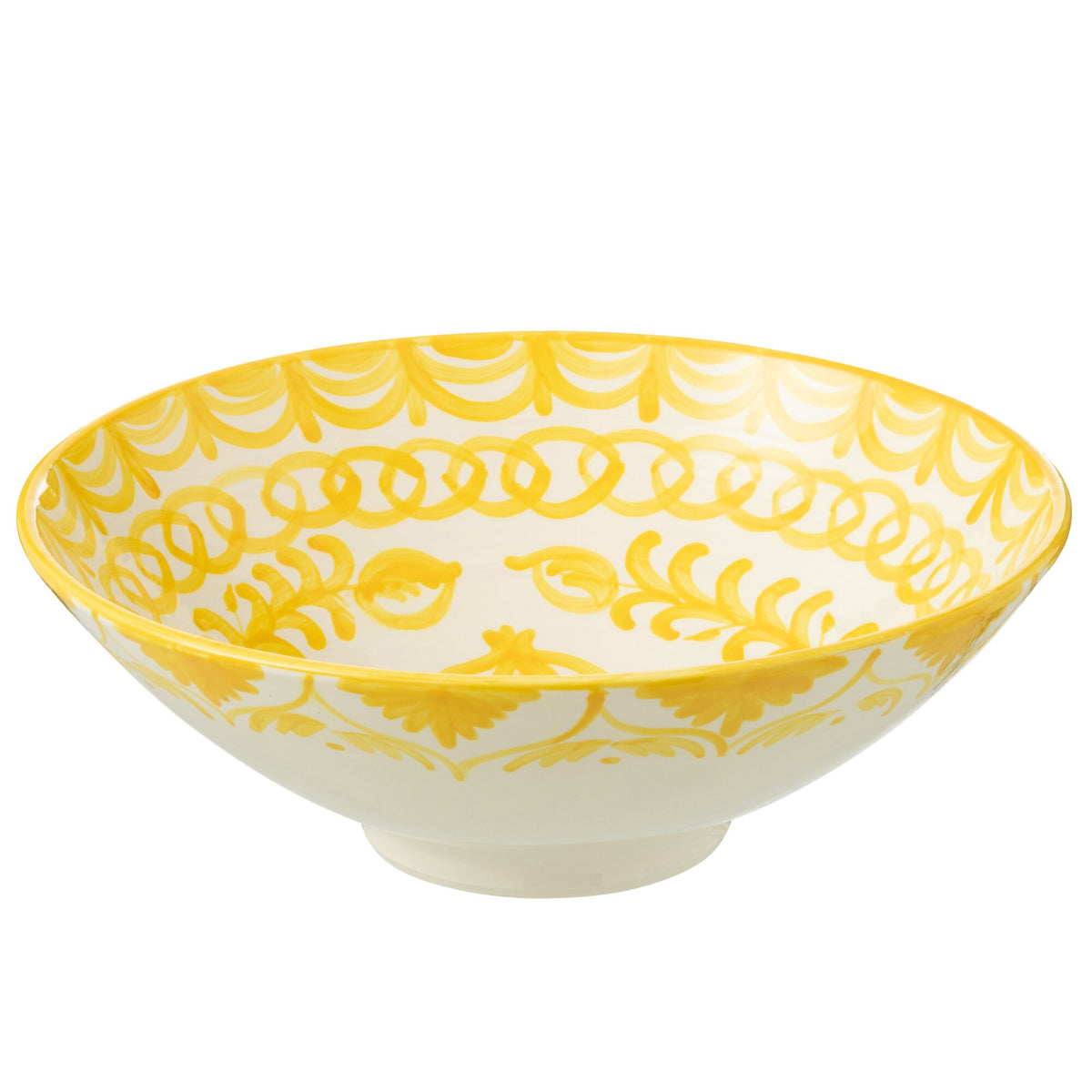 Lebrillo Bol Motif Grenade Motif Jaune/Blanc Motif J-Line