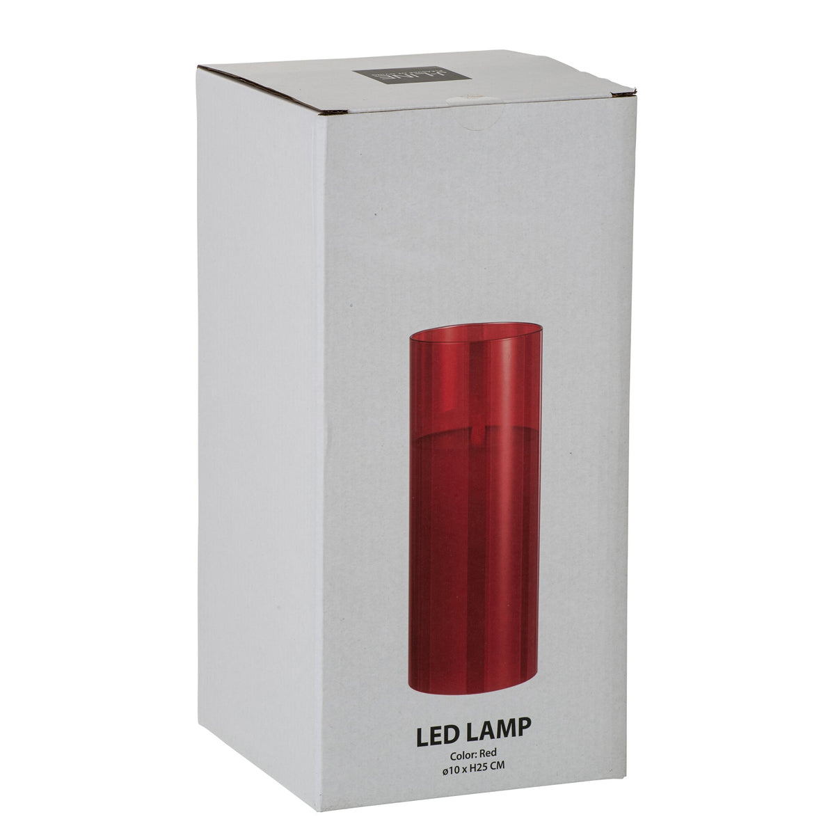 Lampe LED Verre Scintillant Rouge Large