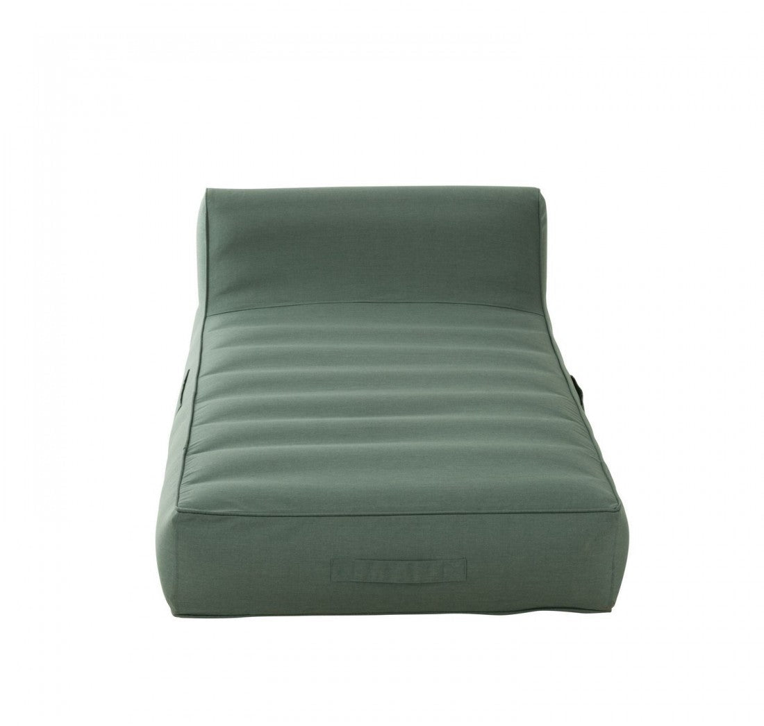 Matelas de chaise longue Helene en polypropylène vert J-Line
