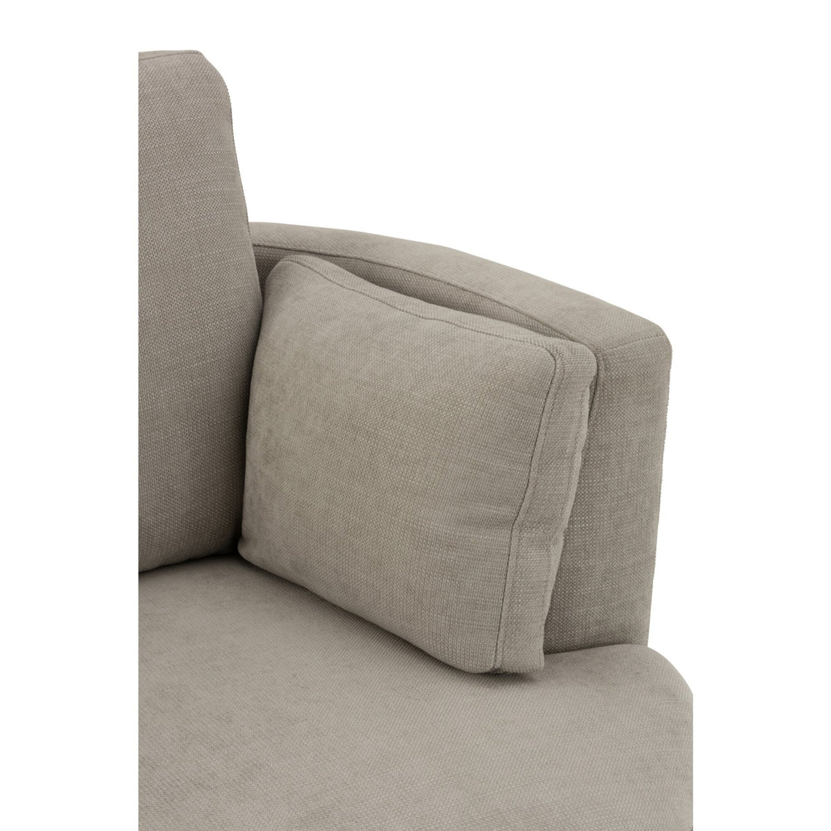 Fauteuil lounge pivotant Bois/Tissu Gris - J-Line
