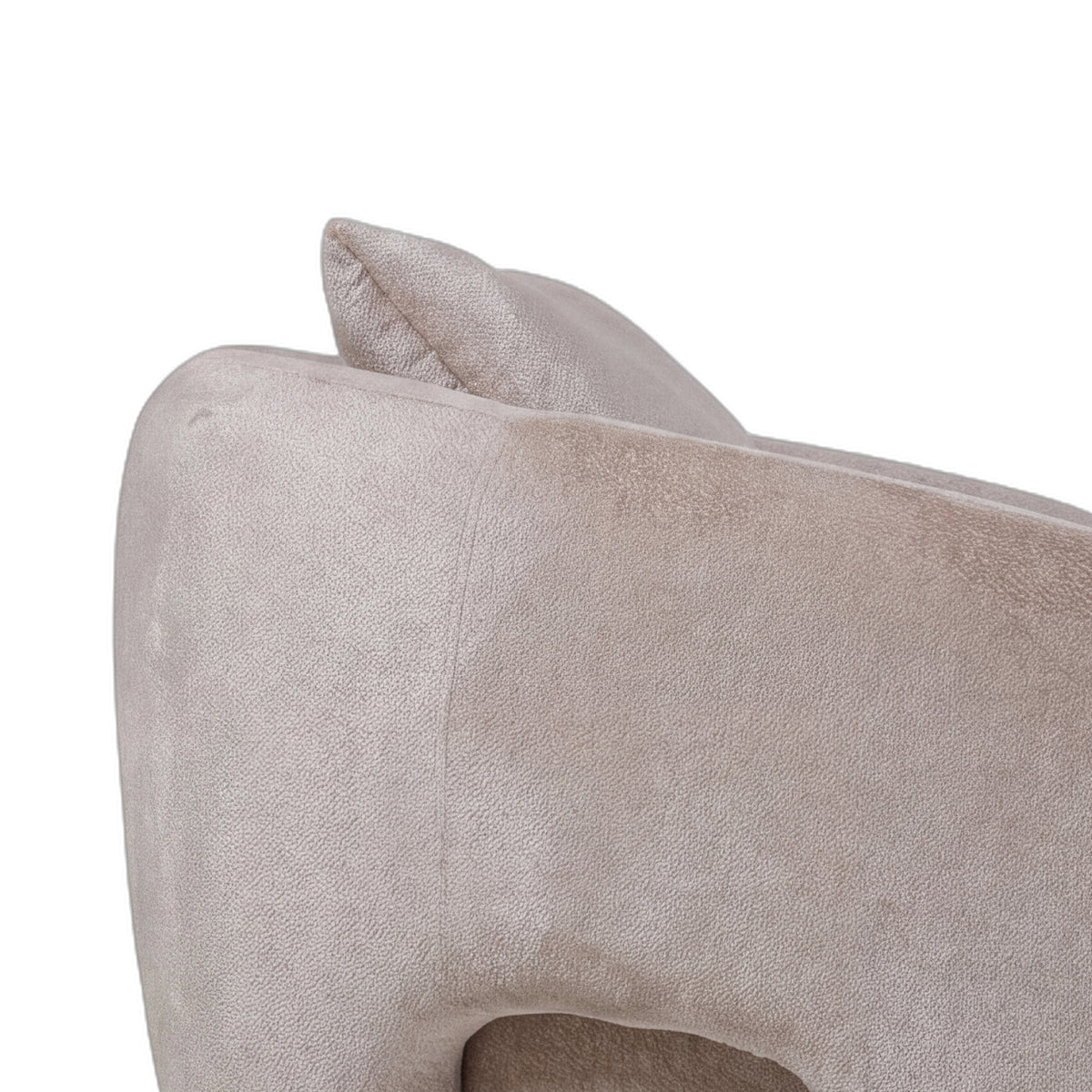 Lune Loveseat Aphrodite Crème van PTMD, detail van de Aphrodite bekleding