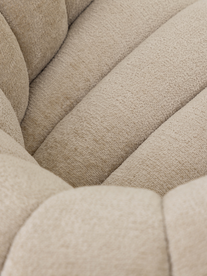 Fauteuil Mello Fauteuil pivotant Tissu Crème MUST Living