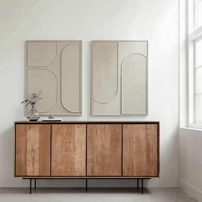 Must Living Wandpaneel Elyn Cream Large - Wandpaneel - MUST Living - livinglovely.nl