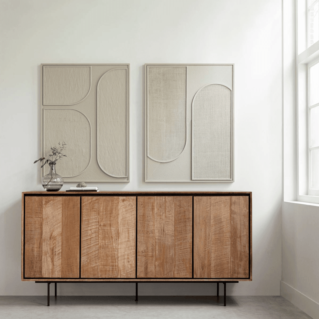 Must Living Wandpaneel Elyn Cream Small - Wandpaneel - MUST Living - livinglovely.nl