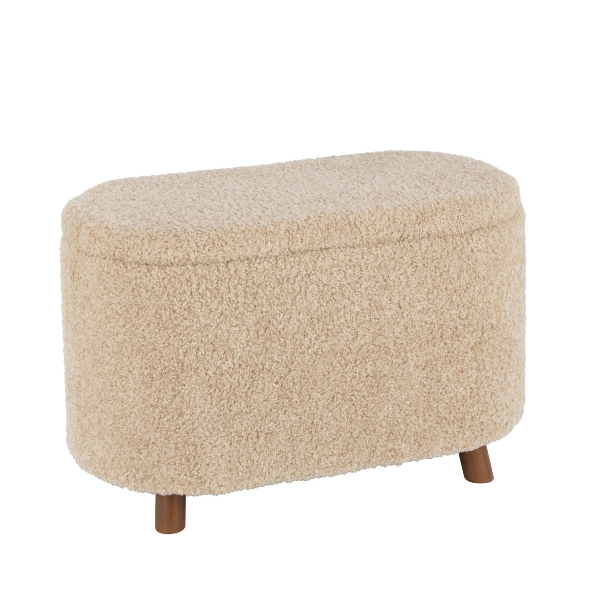 Pouf coffre Teddy Beige J-Line
