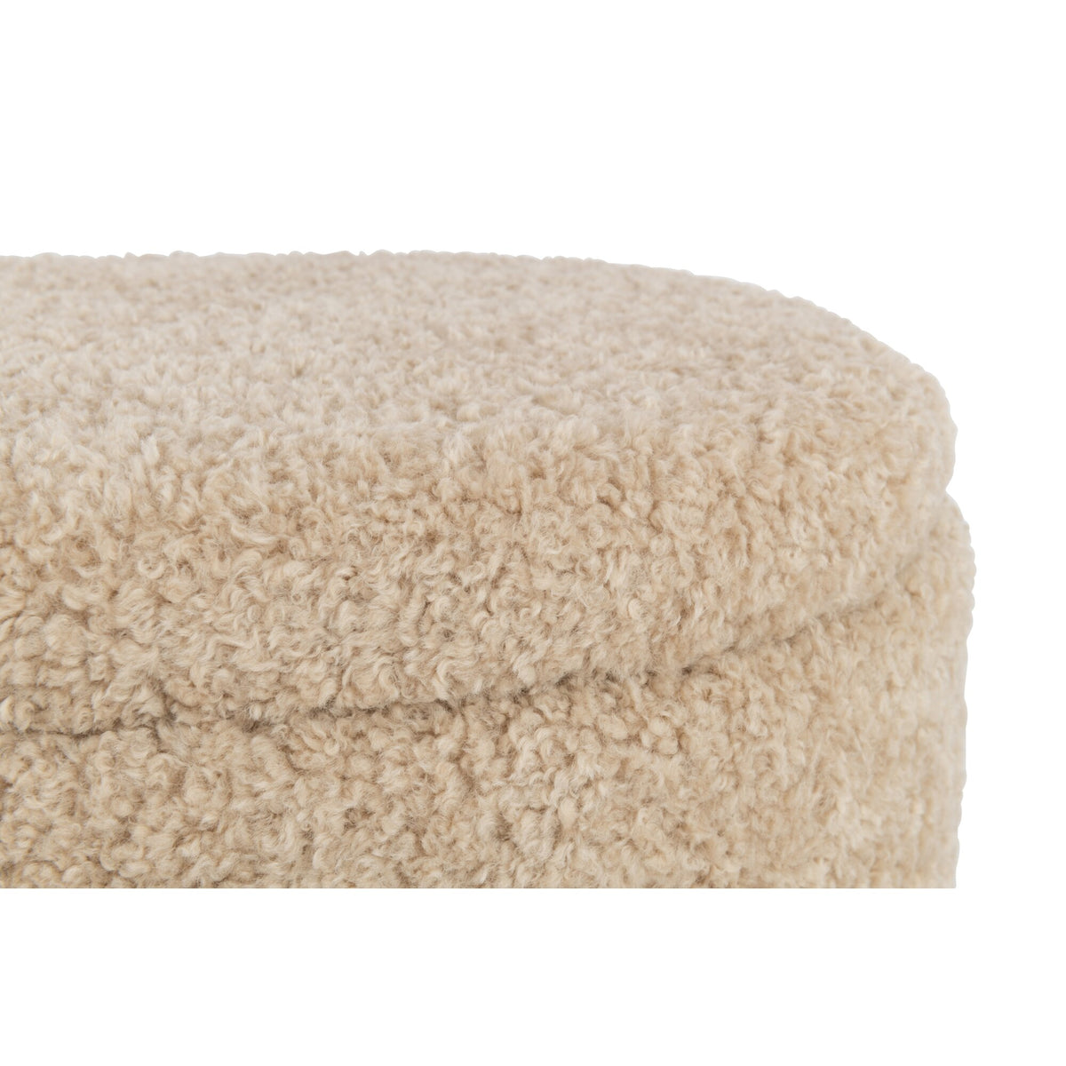 Pouf coffre Teddy Beige J-Line