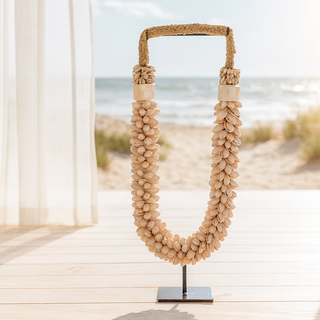 Ornament Schelpen Ketting Elang Zalm Kleurig - Pole To Pole - Ornament - Pole To Pole - livinglovely.nl