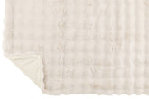 Plaid Wave Polyester Wit 130x180cm - Poef - J-Line - livinglovely.nl