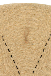 Plateau Muurdecoratie Ster Stippellijnen Zeegras Naturel/Zwart - Wanddecoratie - J-Line - livinglovely.nl