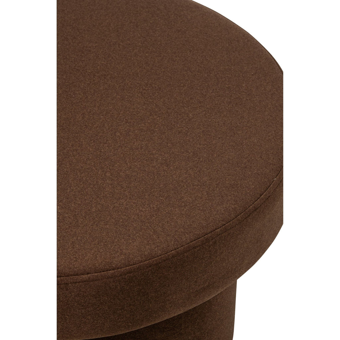 Pouf sur pieds Multiplex/Tissu Taupe Large J-Line