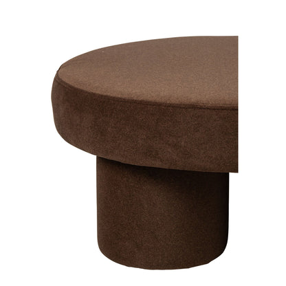 Pouf sur pieds Multiplex/Tissu Taupe Large J-Line