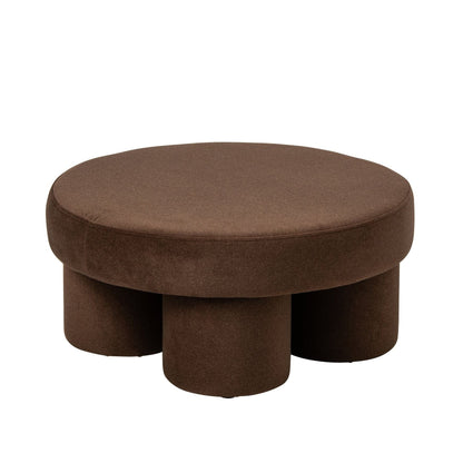 Pouf sur pieds Multiplex/Tissu Taupe Large J-Line