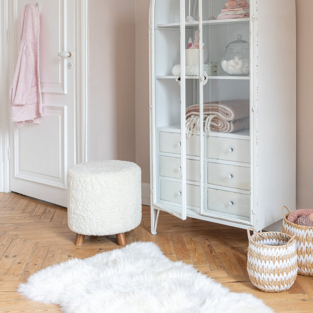 Pouf Mouton Blanc J-Line
