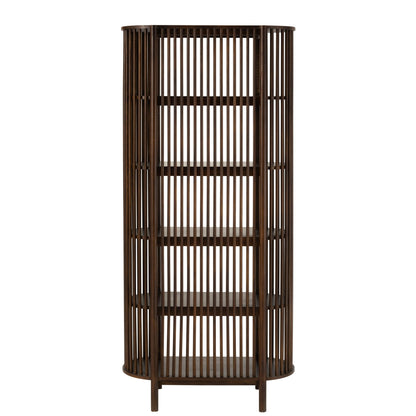 Étagère Conie 5 Étagères Bois de Manguier Marron Foncé J-Line