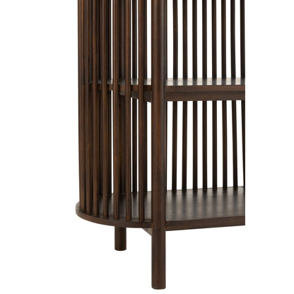 Étagère Conie 5 Étagères Bois de Manguier Marron Foncé J-Line