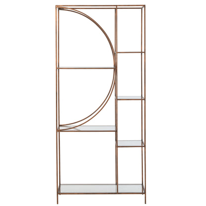Étagère Fer Verre Bronze J-Line