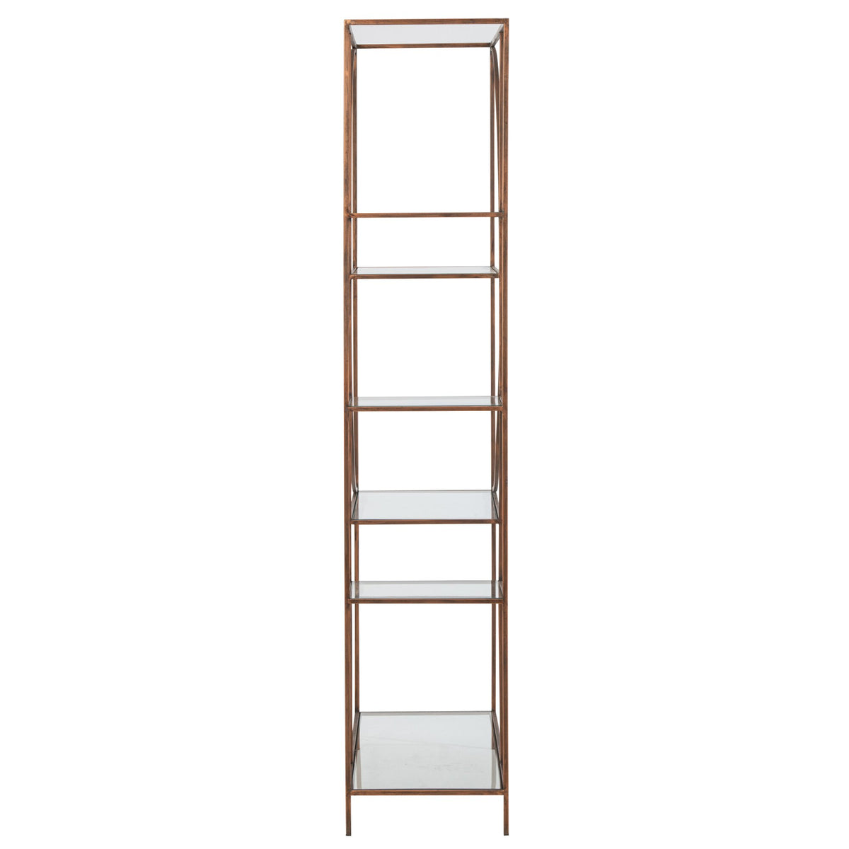 Étagère Fer Verre Bronze J-Line