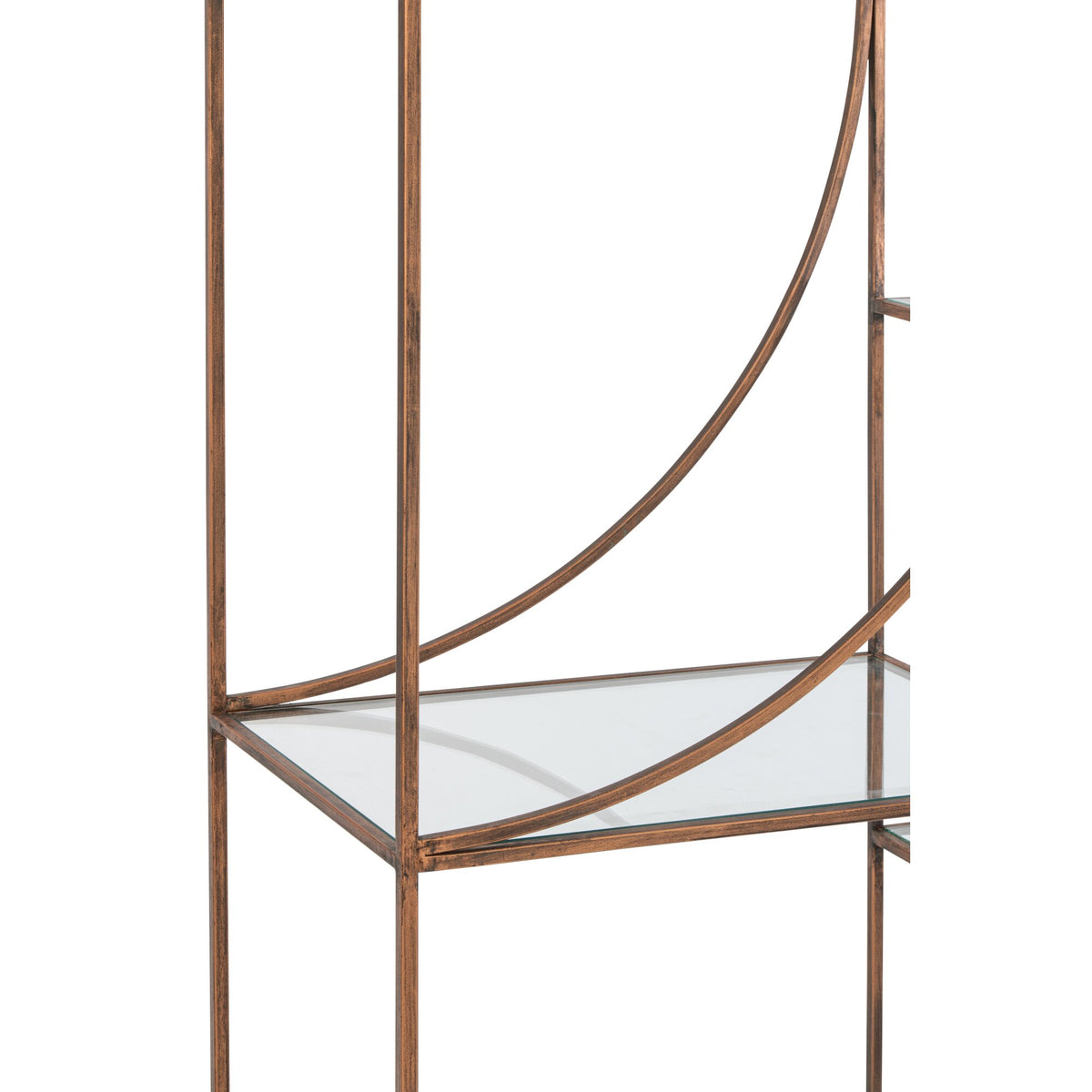 Étagère Fer Verre Bronze J-Line