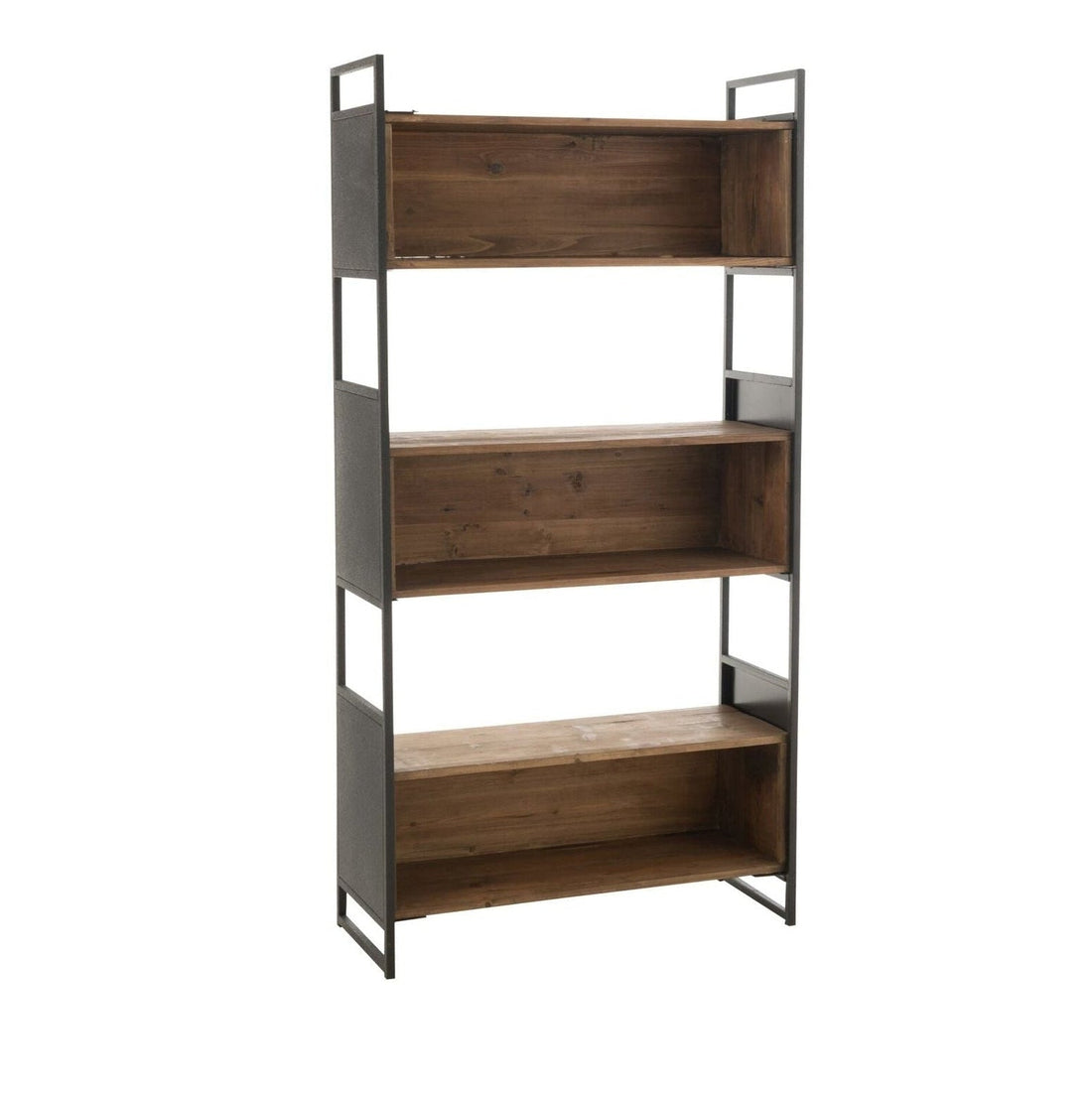 Étagère Rustique Bois Recyclé Noir/Naturel Petite J-Line