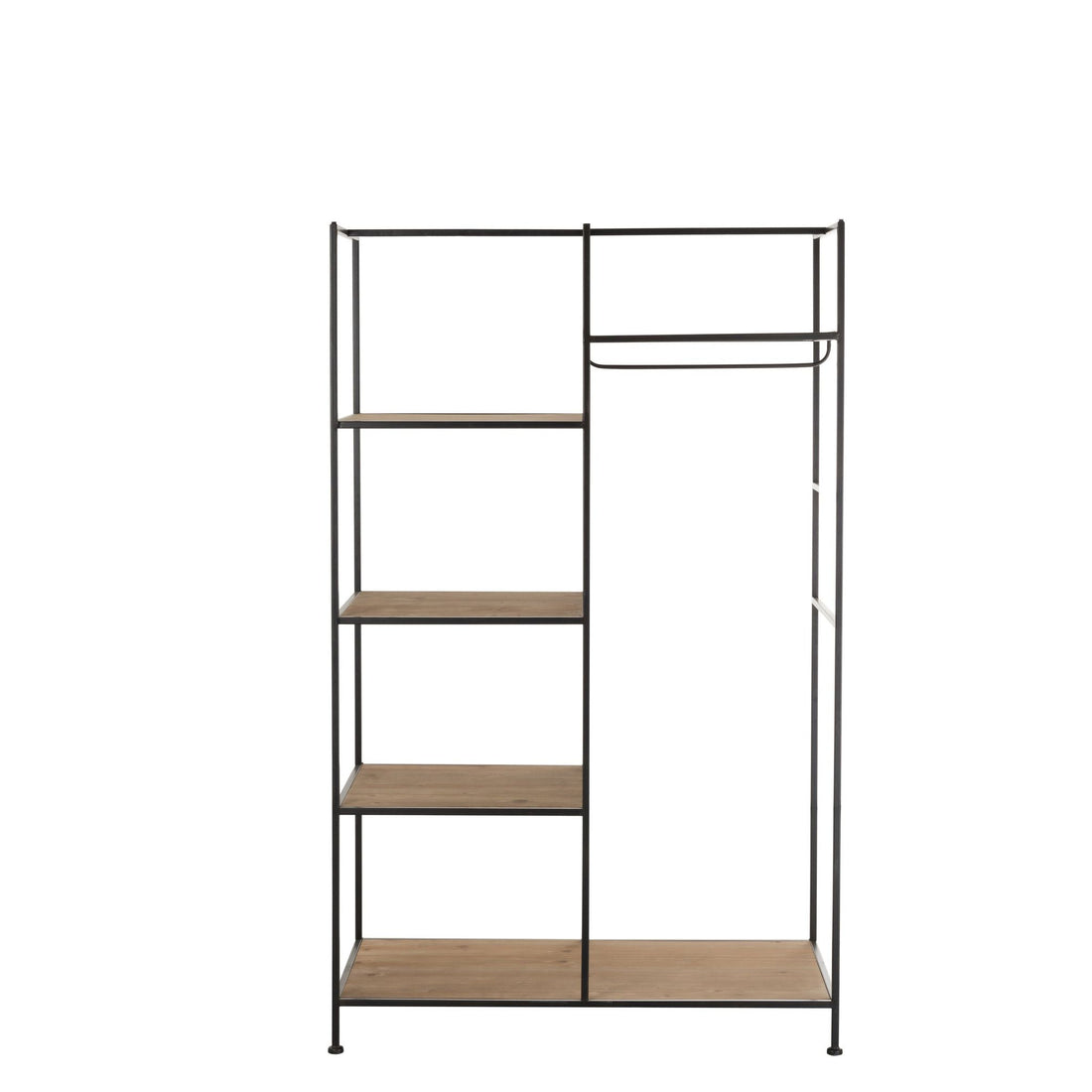 Étagère à linge Métal/Bois Noir J-Line