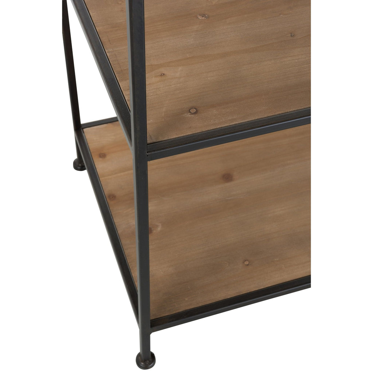 Étagère à linge Métal/Bois Noir J-Line