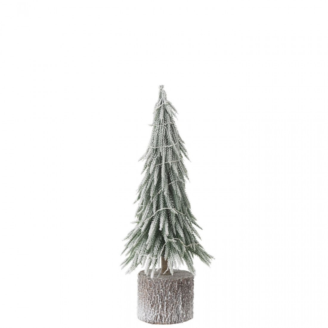 Sapin de Noël A+Led Neige Artificielle Vert Moyen H45cm J-Line