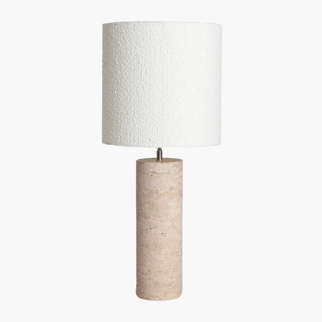 Pied de lampe en travertin rond Raw Materials