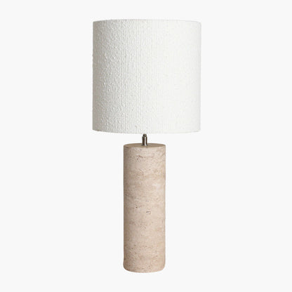 Pied de lampe en travertin rond Raw Materials