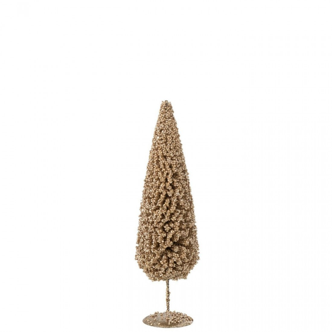Sapin de Noël Bonnet couleur champagne Lot de 3 J-Line