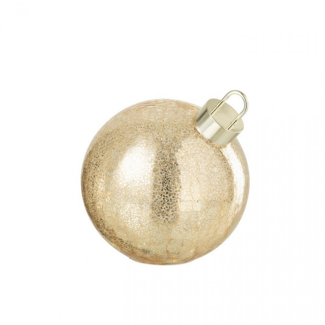 Boule de Noël en verre à LED couleur or, taille moyenne, J-Line
