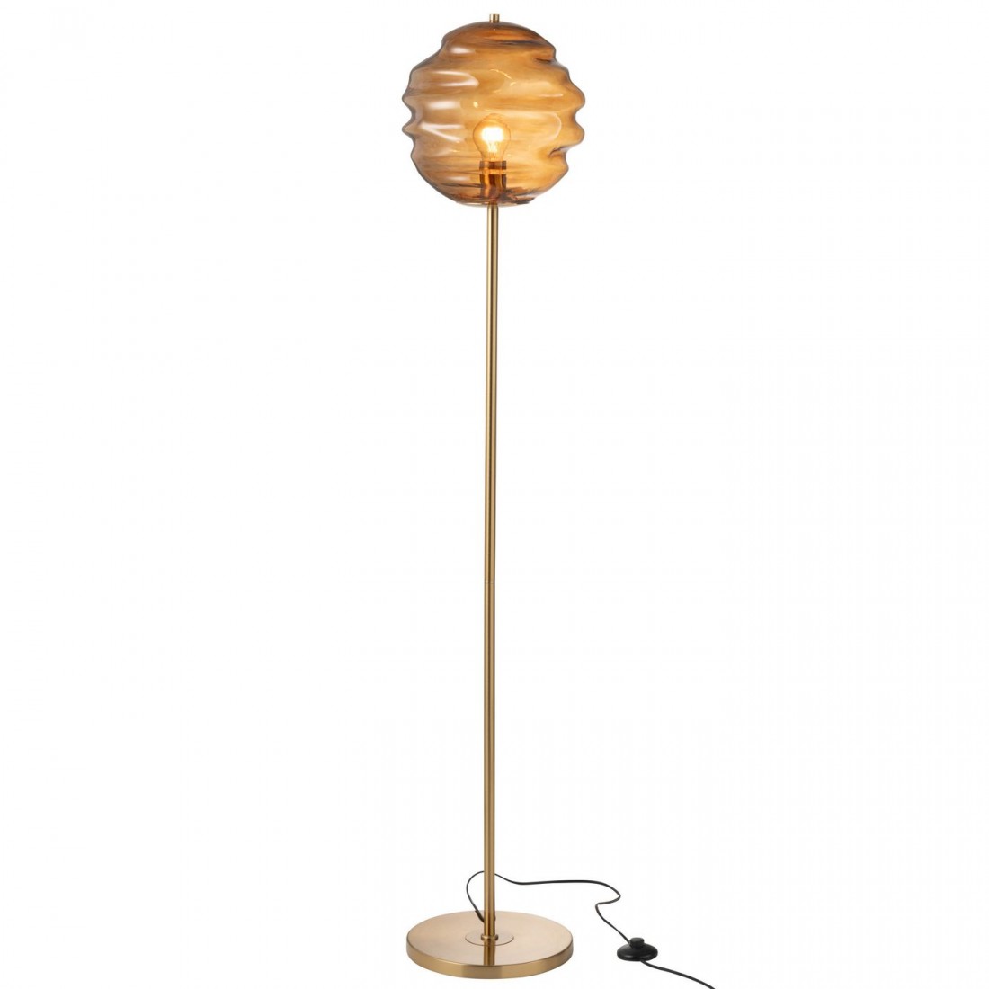Lampadaire Verre Marron H156cm J-Line