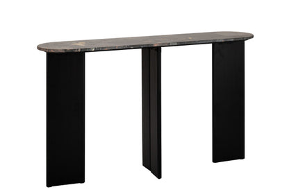 Console Mathilde Marbre Noir/Pêche J-Line